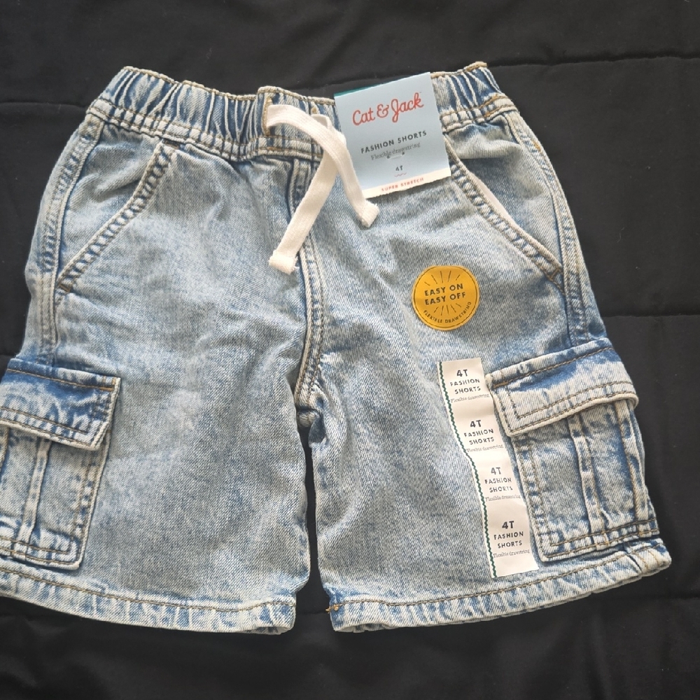 Cat & Jack Kids Light Blue Cargo Shorts